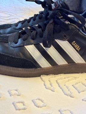 Adidas Samba Classic Black White Gum Sole Sneakers Size 8